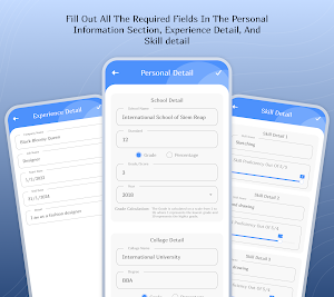 Resume Builder : PDF CV Maker Screenshot 2