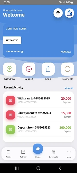 Esafe Wallet Screenshot 1