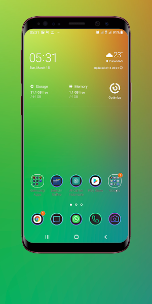 Green Wallpaper Screenshot 1