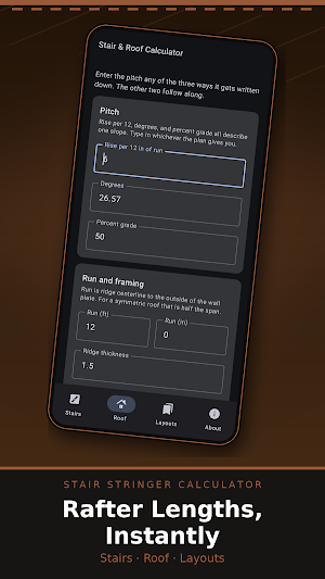 Stair Stringer Calculator Screenshot 1