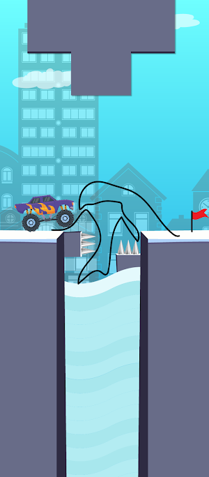Draw Bridge Games : Save Car Screenshot 3