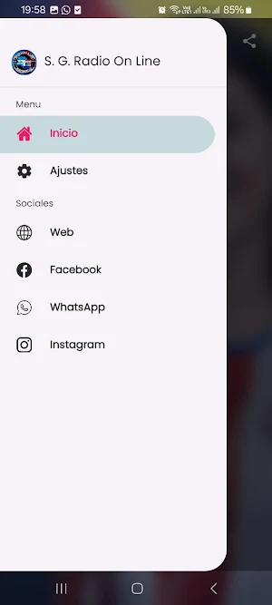 S. G. Radio On Line Screenshot 2