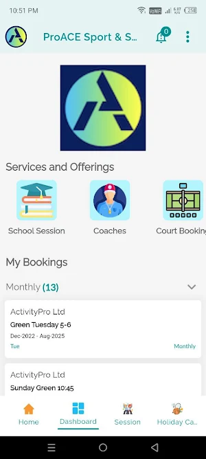 ProACE Sports & Swimming Screenshot 1