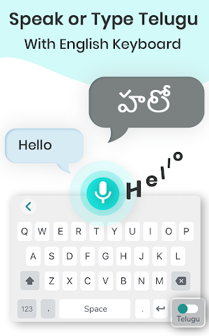 Telugu Voice Typing Keyboard - with Translator Screenshot 1