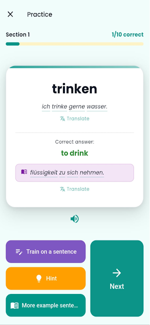 Lexideck: learn vocabulary Screenshot 1