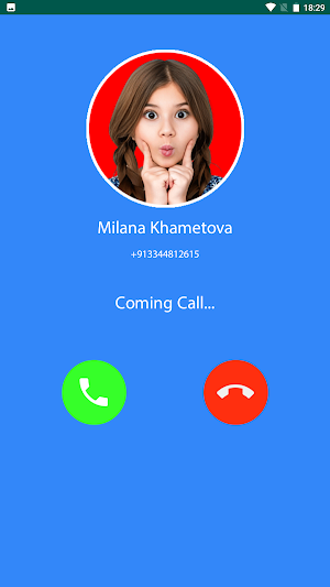 Milana Khametova Video Call Screenshot 3