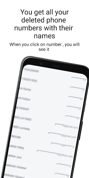 Phone Numbers Recovery - Recover Deleted Contacts Screenshot 2