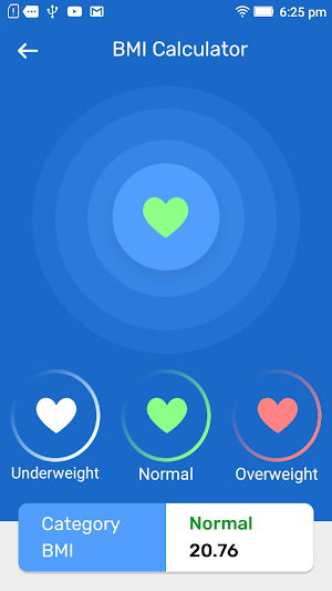 BMI Calculator & Ideal Weight - Calorie Calculator Screenshot 2