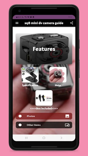 sq8 mini dv camera guide Screenshot 0
