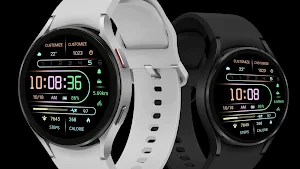 Gradient Light Lines Wear OS Screenshot 3