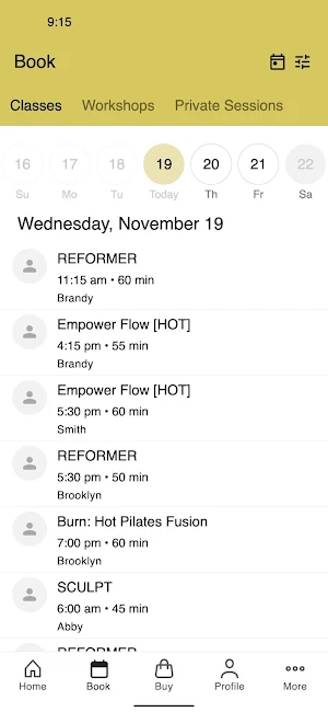 SOLSHINE YOGA AND PILATES Screenshot 1