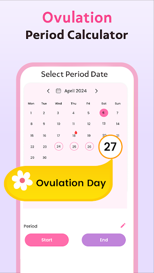 Period Tracker - Ovulation App Screenshot 1