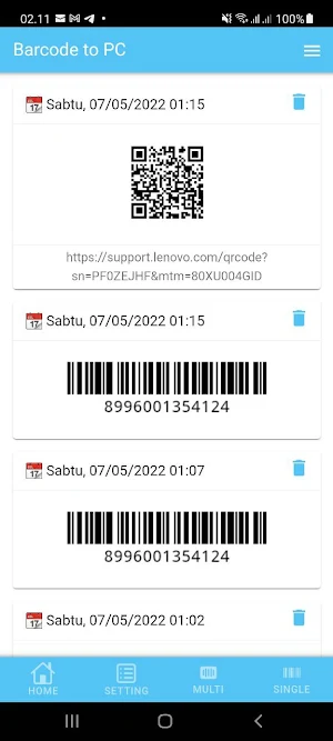 Barcode To PC Screenshot 1