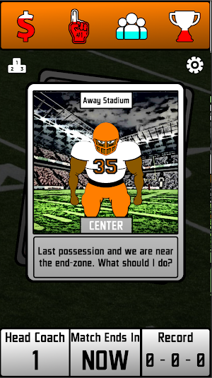 Sidelines : American Football Manager Card Game Screenshot 3