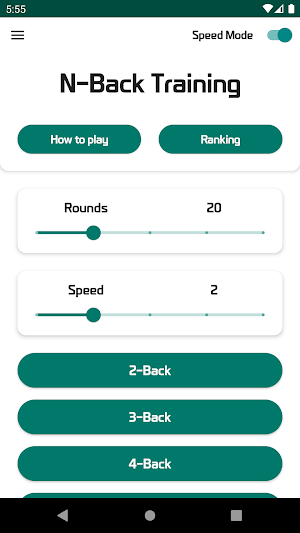 N-Back Training - Boost Memory Screenshot 1