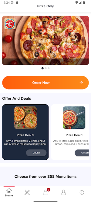 Pizza Only Screenshot 1