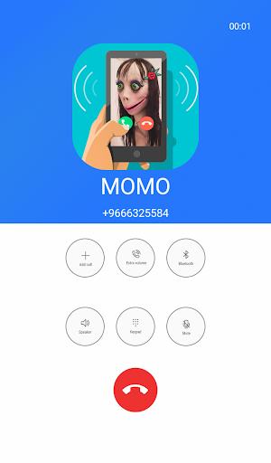 Fake Call Video Chat Doll : "Creepy Momo" Prank Screenshot 1