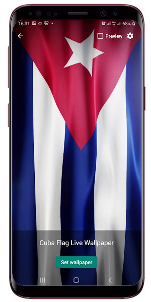 Cuba Flag Live Wallpaper Screenshot 1