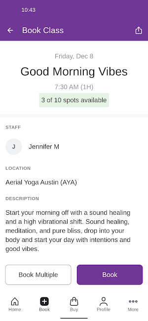 Aerial Yoga Austin Screenshot 2