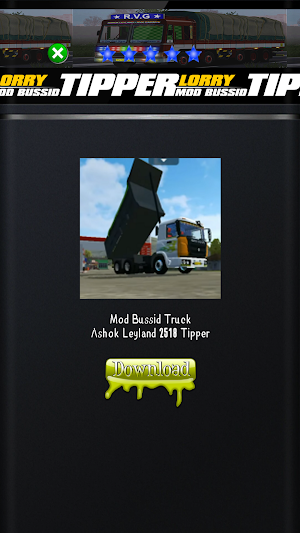 Tipper Lorry Mod Bussid Screenshot 3