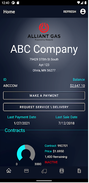 Alliant Gas Customer Portal Screenshot 2
