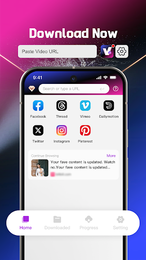 Video Downloader-Video Player Screenshot 0