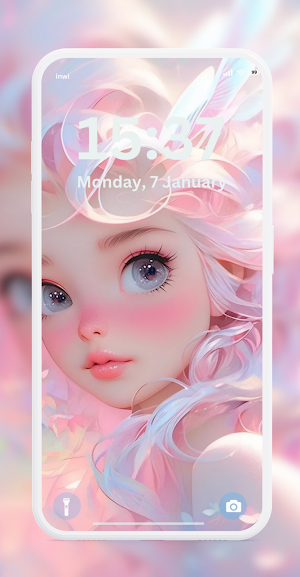 Glitter Girly Pink Wallpaper Screenshot 1
