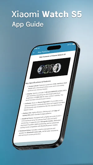 Xiaomi Watch S5 App Guide Screenshot 3