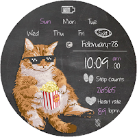 BFF146- Blackboard Art Cat