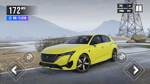 Car Game: City Drive Peugeot Screenshot 0
