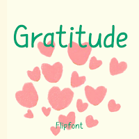 GFGratitude™ Latin Flipfont