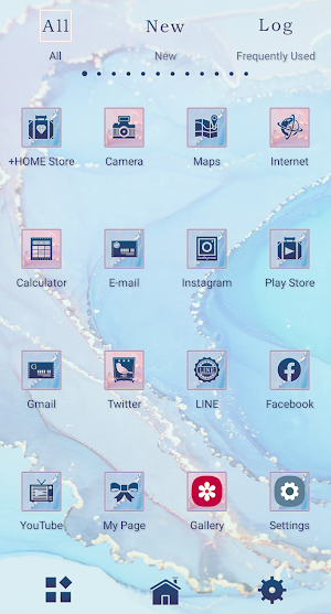 Pastel Marble Theme +HOME Screenshot 2
