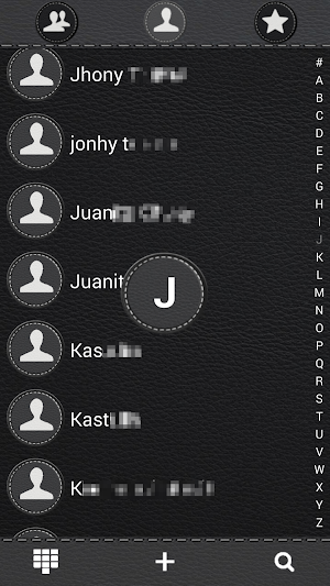 THEME BLACK LEATHER EXDIALER 2 Screenshot 1