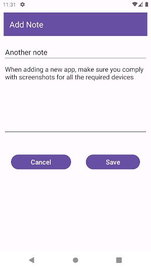 Note App Screenshot 0