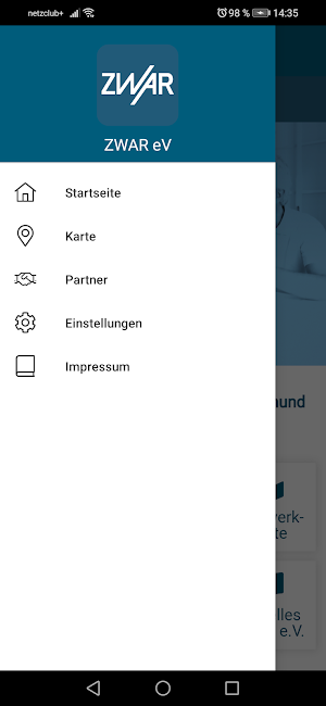 ZWAR e.V. Screenshot 1