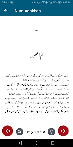 Num Aankhen Urdu Novel Offline Screenshot 3