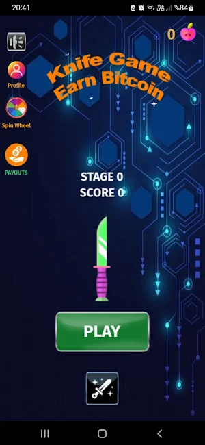 Knife Game Earn Bitcoin Screenshot 0