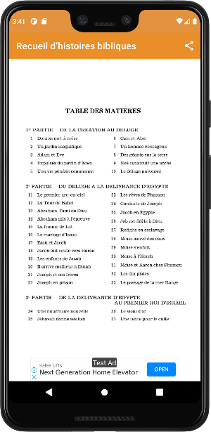 Recueil d’histoires bibliques Screenshot 1