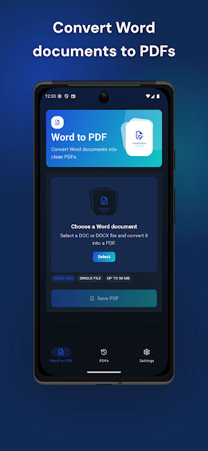 Word to PDF Converter Vezlo Screenshot 0