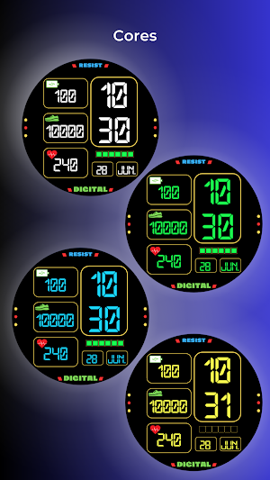 Digital Cube Watch Face Screenshot 3