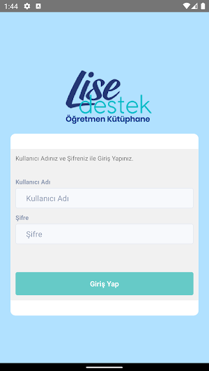 Lise Destek Öğretmen Kütüphane Screenshot 1