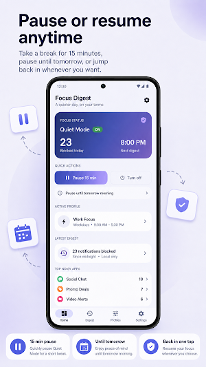 Focus Digest: Alert Blocker Screenshot 3