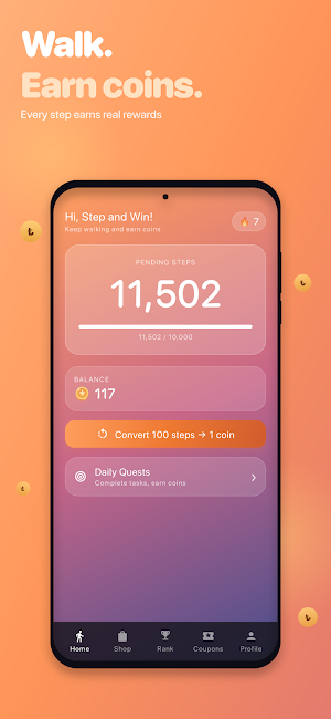 Step and Win: Walk to Earn Screenshot 0