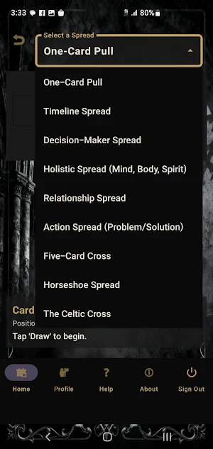 Arcana Oracle Screenshot 1
