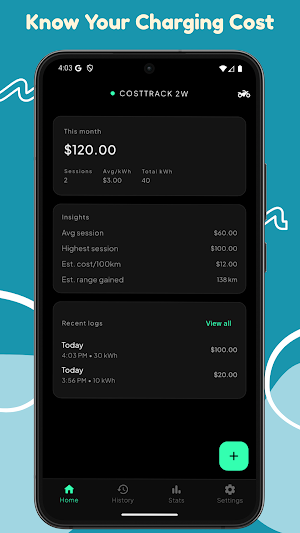 CostTrack 2W Screenshot 2