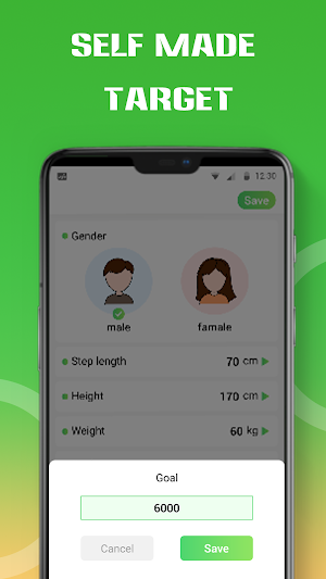 Steptracker - walking app Screenshot 1