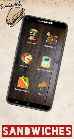 sandwiches: avocado and cheese Screenshot 1