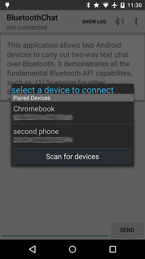 Bluetooth Chat Screenshot 1
