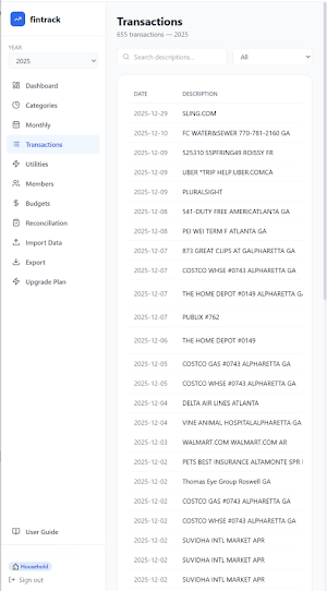 Fintrack Screenshot 0