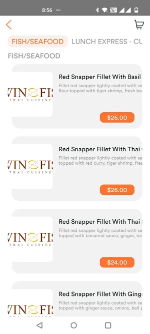 Twin Fish Thai Cuisine Screenshot 2